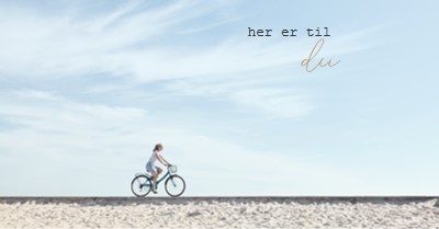 Her er til deg blue modern-simple