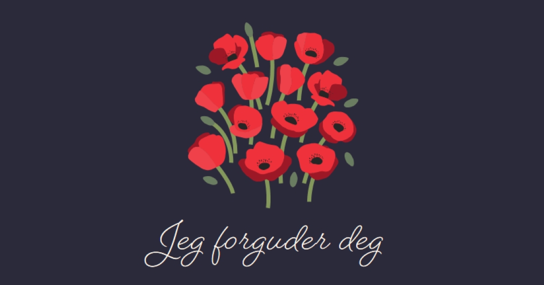 Jeg forguder deg black whimsical-line
