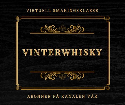 Vinterwhisky black vintage-retro