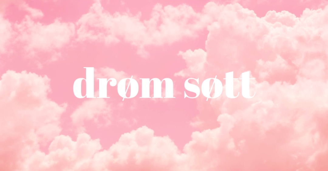 Ved sengetid i skyen pink modern-simple