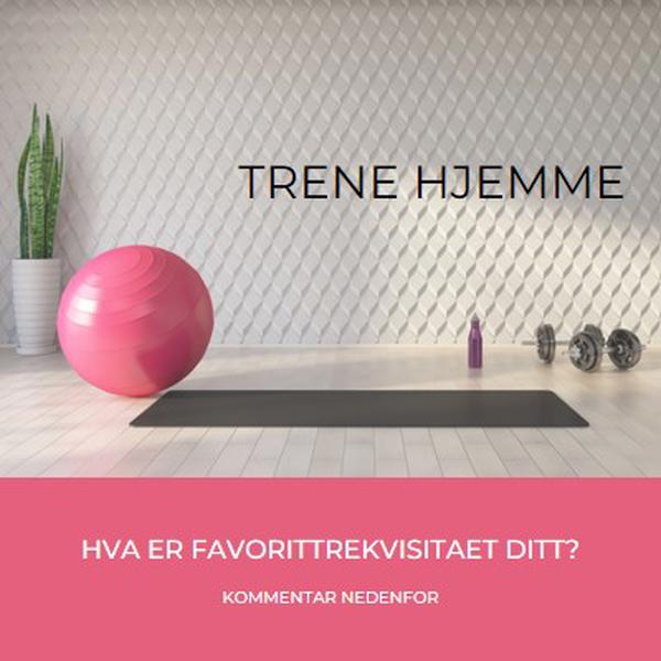 Trene hjemme gray modern-bold