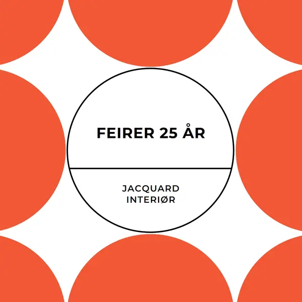 Feirer 25 år orange modern-geometric-&-linear