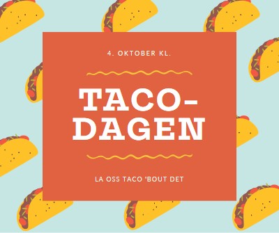 Taco-dagen orange organic-simple