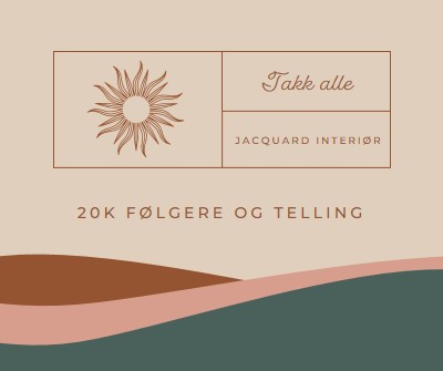 20k følgere og telling pink organic-boho