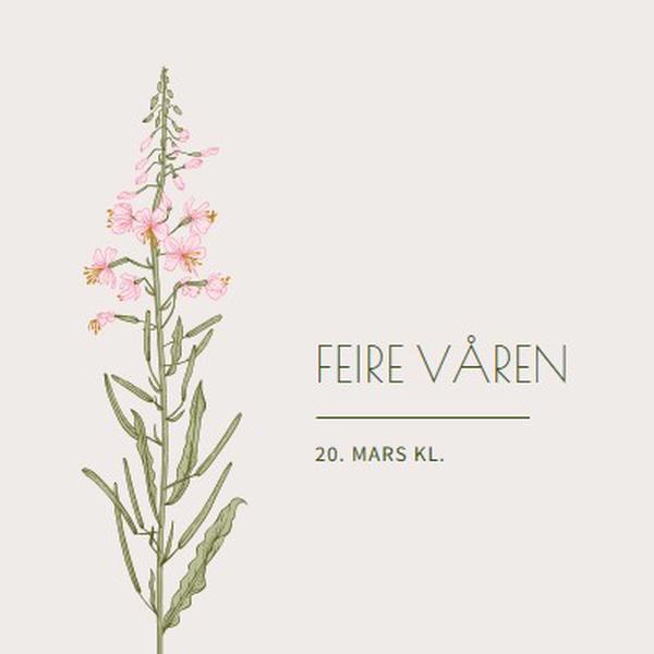 Feire våren white vintage-botanical