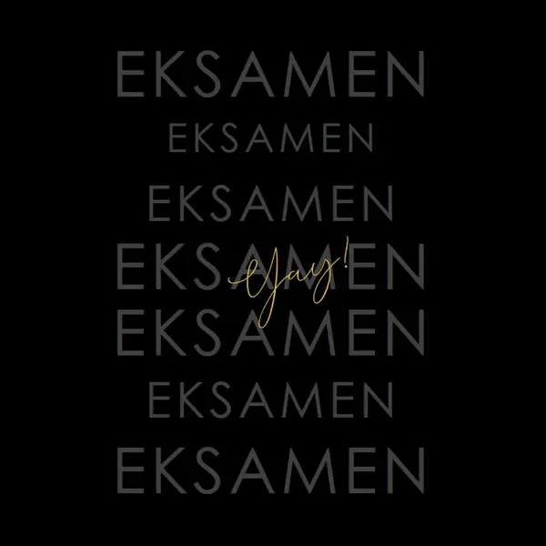 Yay til eksamen black modern-simple