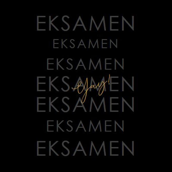 Yay til eksamen black modern-simple