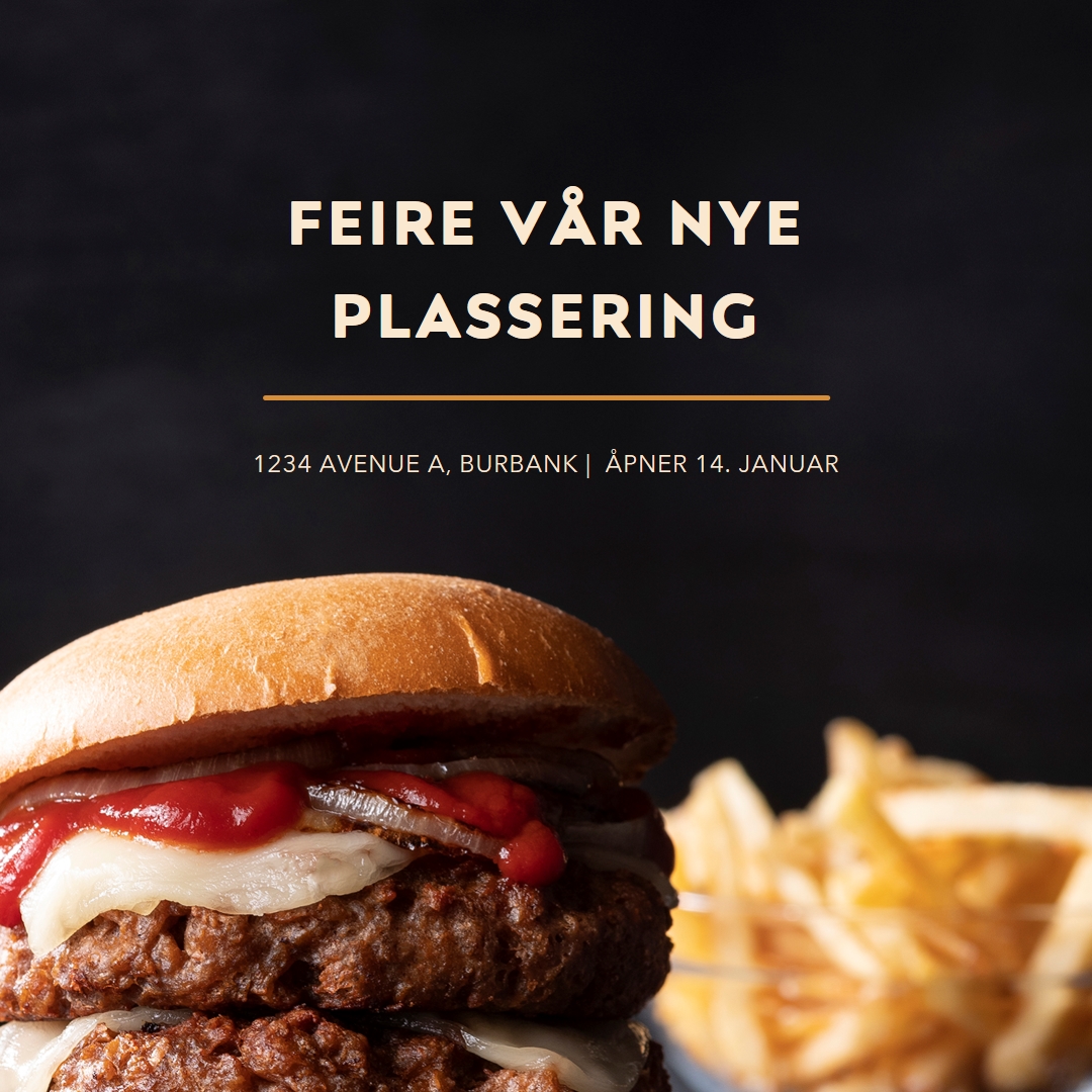 Americana åpning black modern-simple