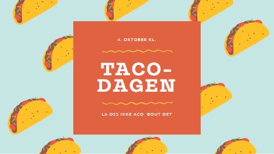 Taco-dagen orange organic-simple