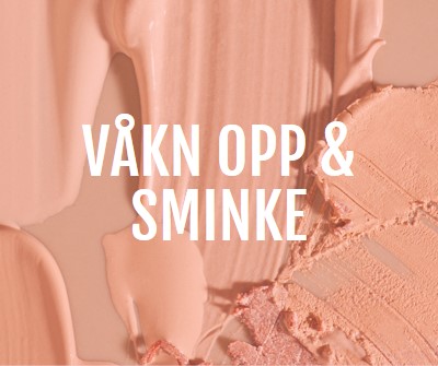 Våkn opp & sminke pink modern-simple