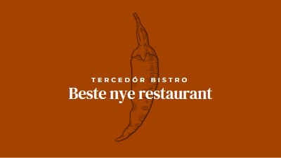 Vi er den beste nye restauranten red modern-simple