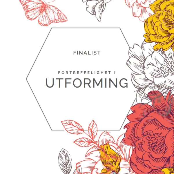 Fremragende utforming white vintage-botanical