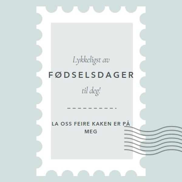 Fantastisk bursdag blue modern-simple