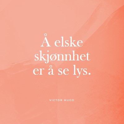 Kjærlighet, skjønnhet og lys pink modern-simple