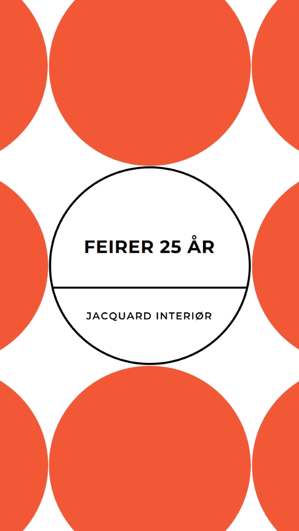 Feirer 25 år orange modern-geometric-&-linear