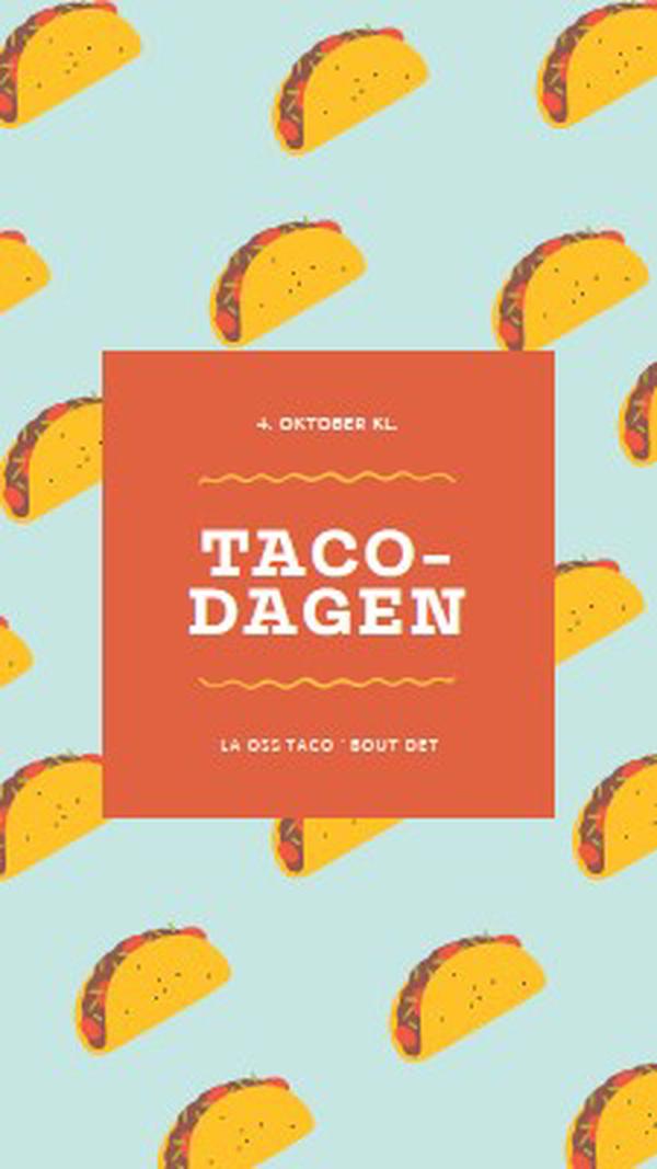 Taco-dagen orange organic-simple