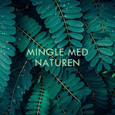 Mingle med naturen green modern-simple