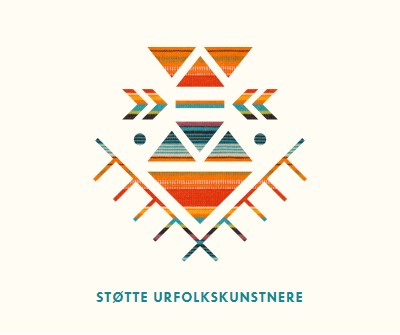 Støtte urfolkskunstnere white modern-geometric-&-linear