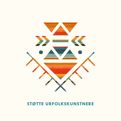 Støtte urfolkskunstnere white modern-geometric-&-linear