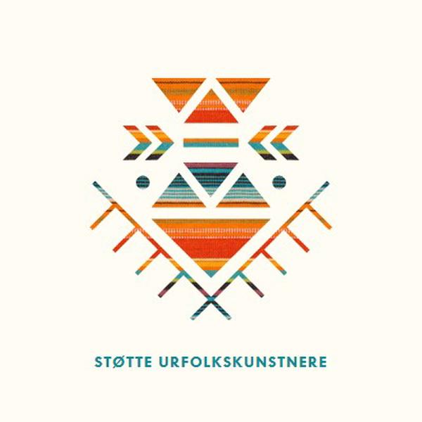 Støtte urfolkskunstnere white modern-geometric-&-linear