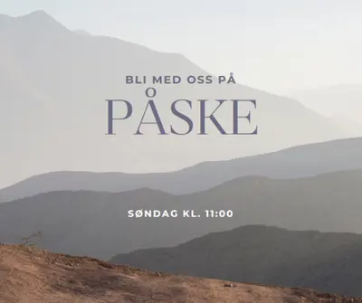 Bli med oss på påskedag gray modern-simple