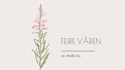 Feire våren white vintage-botanical