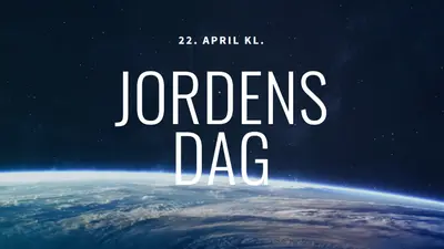 Ned til jorden black modern-simple