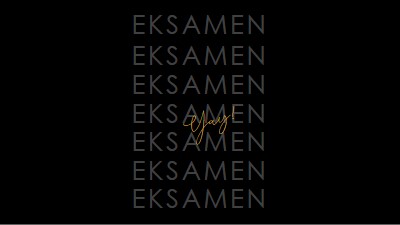 Yay til eksamen black modern-simple