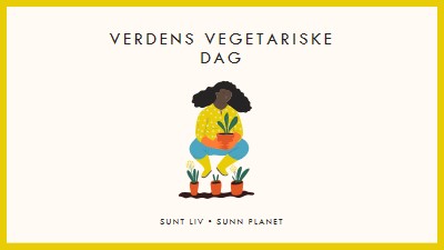 Det er verdens vegetariske dag white modern-simple