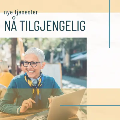 Tjeneste med et smil yellow modern-simple