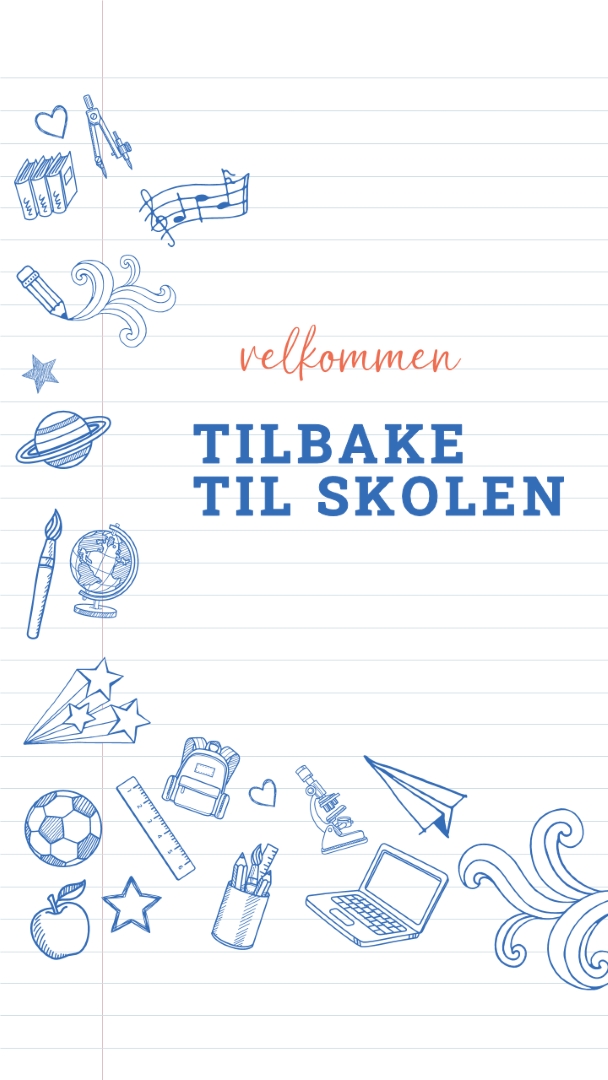 Klassehandling white whimsical-line