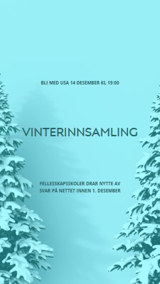 Vinterlandskap blue modern-simple