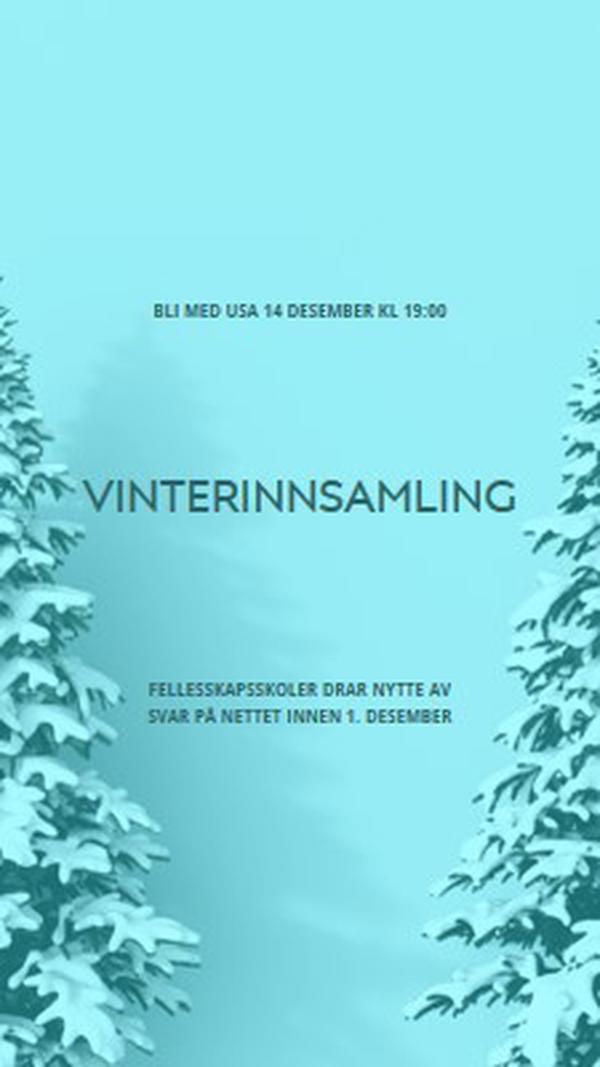 Vinterlandskap blue modern-simple