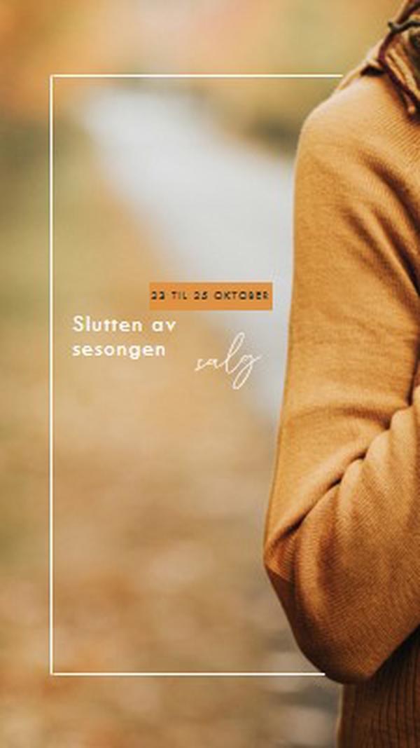 Føles som fall orange modern-simple