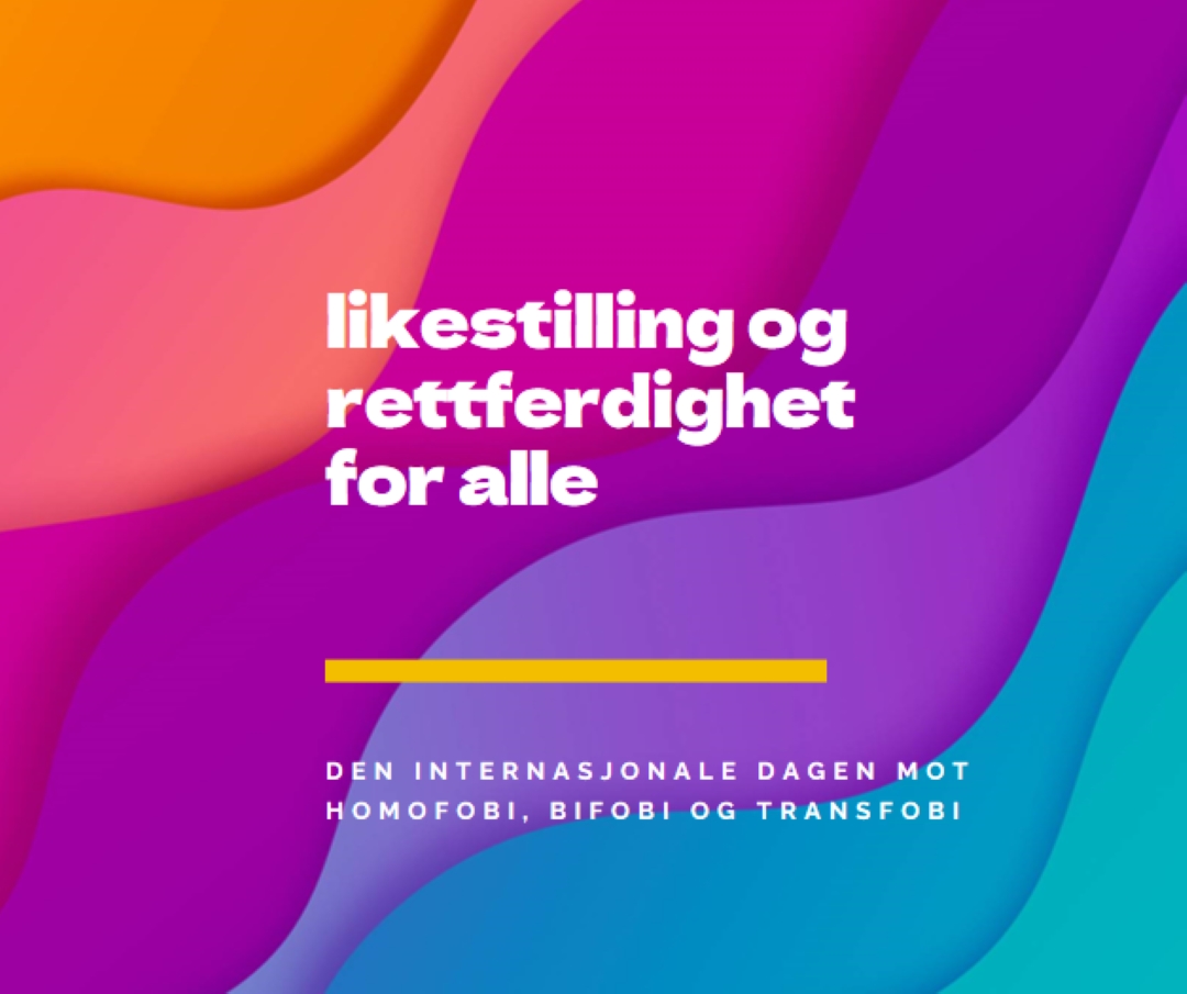 Ære den internasjonale dagen mot homofobi purple modern-bold