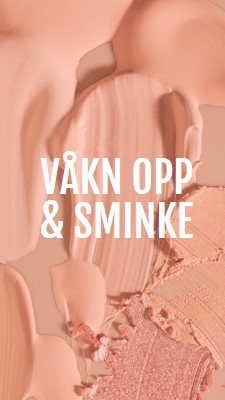 Våkn opp & sminke pink modern-simple