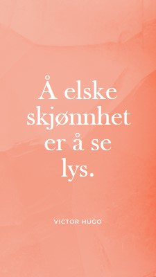 Kjærlighet, skjønnhet og lys pink modern-simple