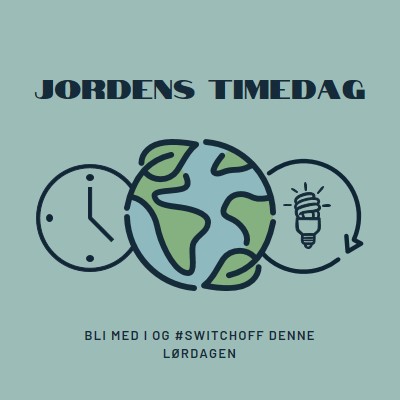 Ingen strømtime green modern-color-block