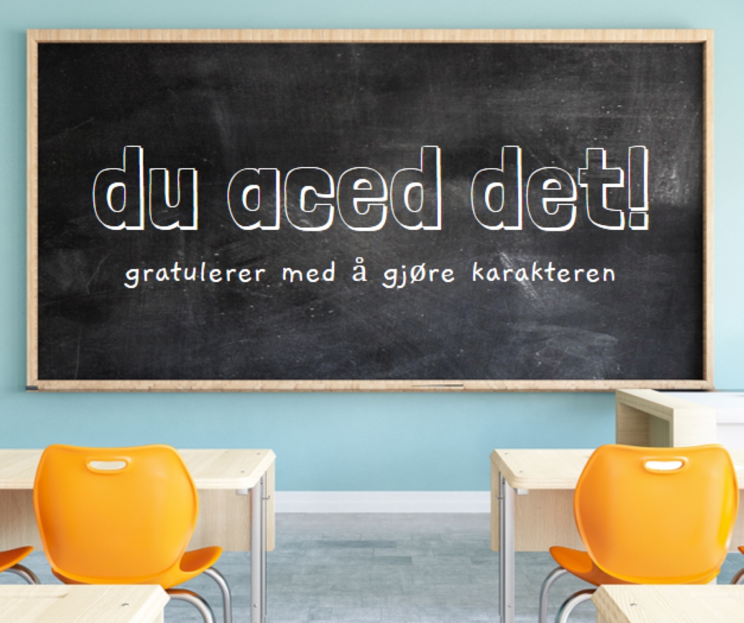 Laget karakteren blue modern-simple