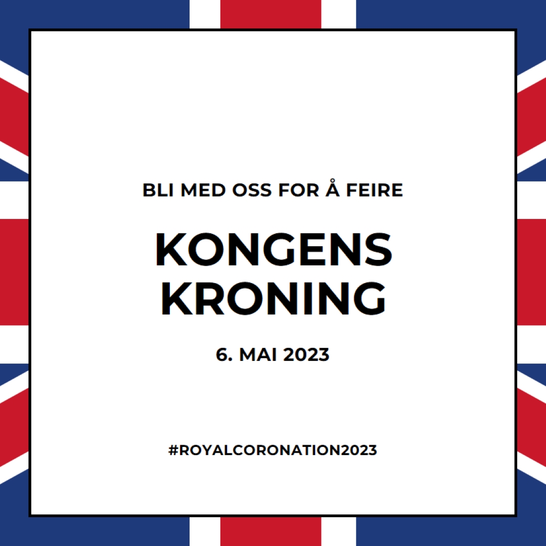 En kongelig invitasjon blue modern-bold