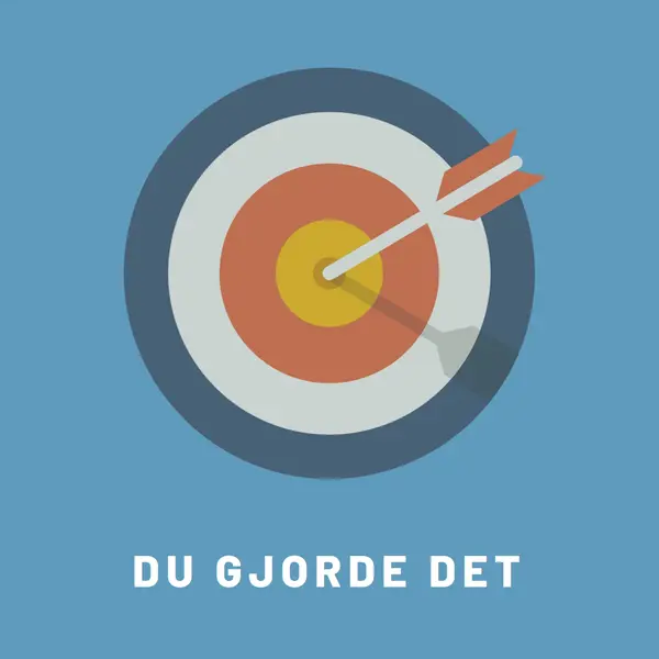 Ved mål blue modern-bold