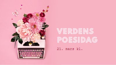 Bokstaver i blomst pink vintage-botanical