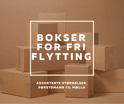 Bokser for fri flytting brown modern-simple