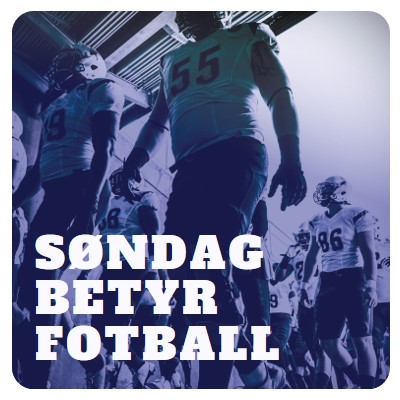 Søndag betyr fotball purple modern-bold