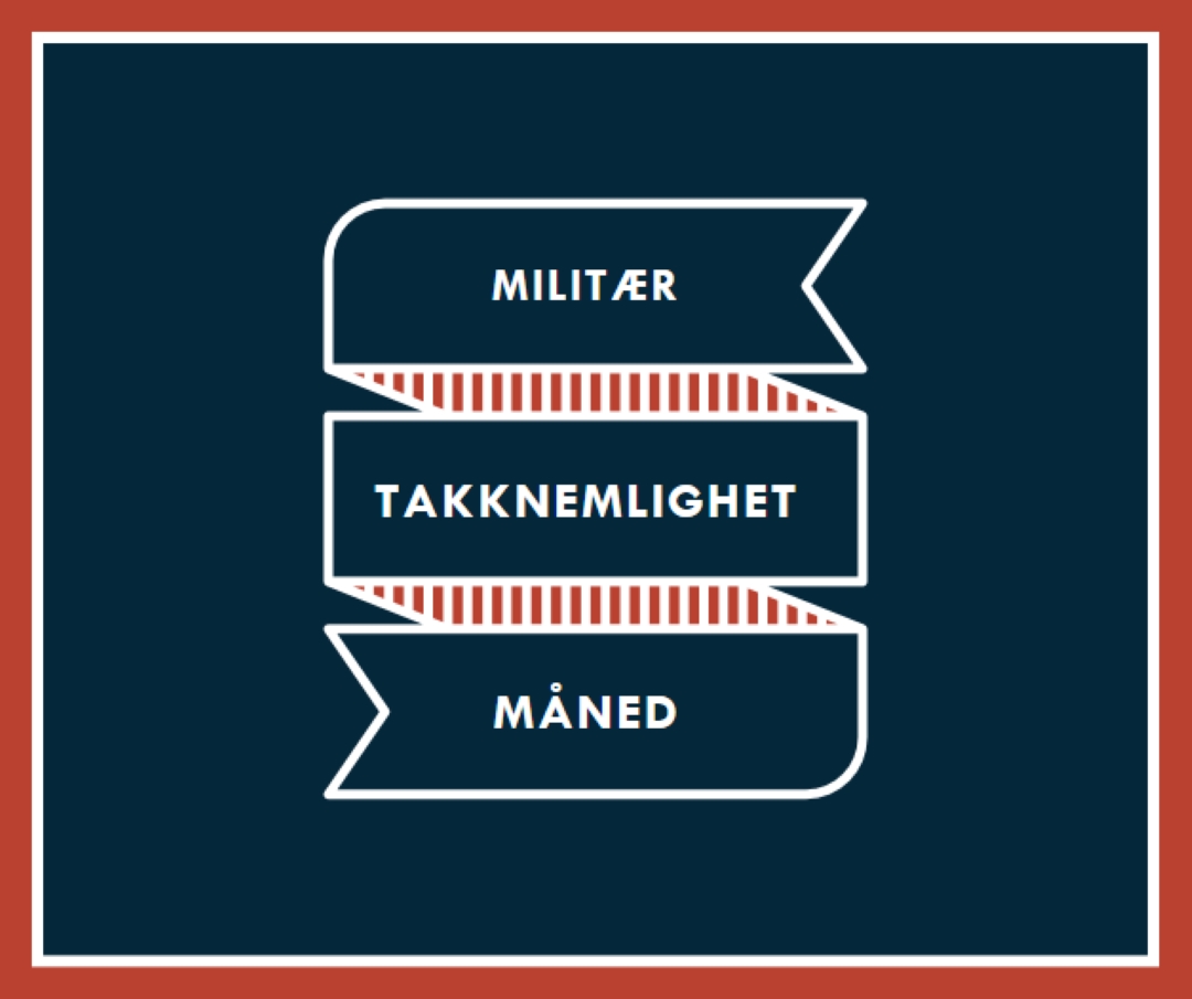 Feirer militær takknemlighet måned blue modern-simple
