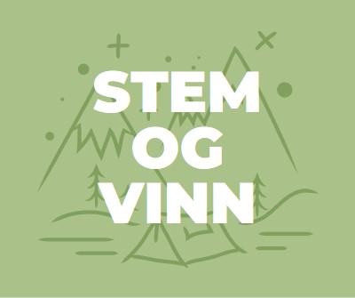 Stem og vinn green whimsical-line