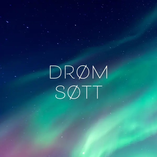 Søte drømmer nattehimmelen blue modern-simple