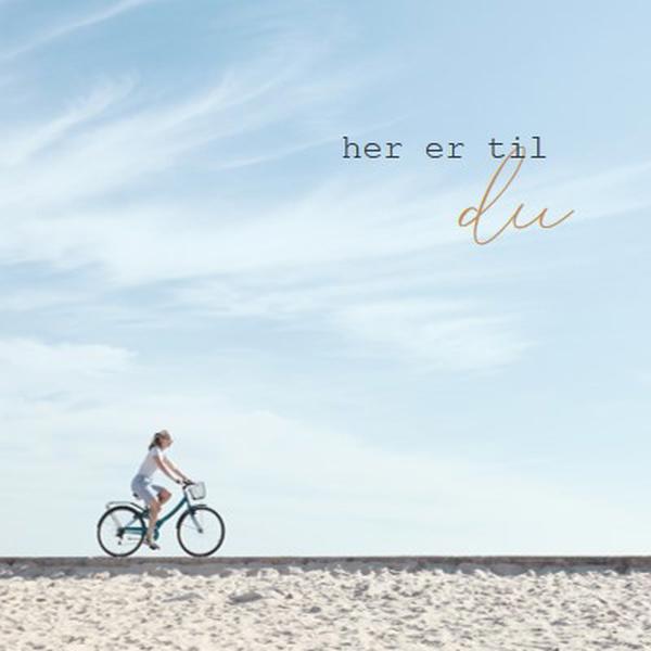 Her er til deg blue modern-simple