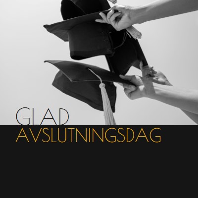 God avslutningsdag black modern-simple