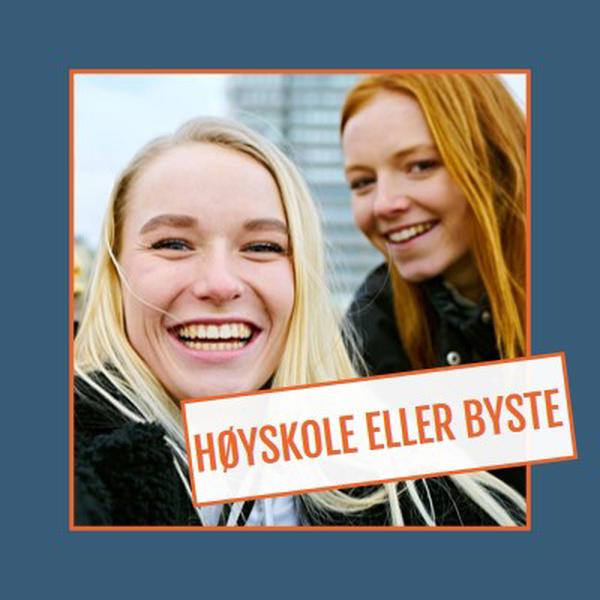 Høyskole eller byste blue modern-bold